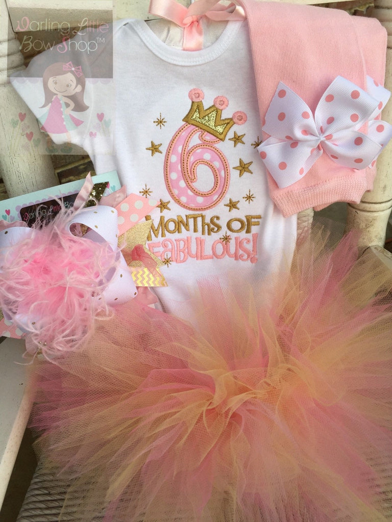 6 Months of FABULOUS half birthday outfit 3m long sleeve 6 Months of FABULOUS half birthday outfit 3m long sleeve
