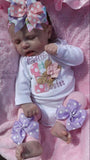 My 1st Easter Outfit with bodysuit and leg warmers - Darling Little Bow Shop