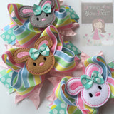Easter Bunny Bow - Easter Bow - Hippity Hop - Darling Little Bow Shop