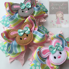 Easter Bunny Bow - Easter Bow - Hippity Hop