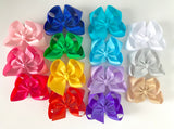 Glitter Ribbon Hairbows - choose from 16 colors - Darling Little Bow Shop