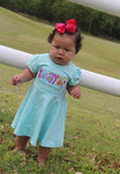 Twirly Dress for Girls with rainbow color name - Darling Little Bow Shop