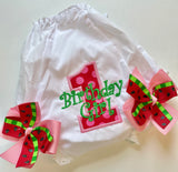 Watermelon Birthday Tutu Outfit with Diaper Cover - Darling Little Bow Shop