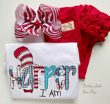 Girls School Shirt - personalized I am - Darling Little Bow Shop