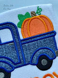 Pumpkin Truck shirt or bodysuit for boys and baby boys - Darling Little Bow Shop