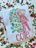Boys Vintage Christmas Tree Bodysuit or Shirt - Darling Little Bow Shop