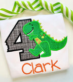 Dinosaur Birthday bodysuit or shirt ANY AGE - Darling Little Bow Shop