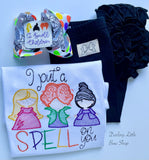 Hocus Pocus shirt, ruffle shirt or bodysuit, I put a Spell on you - Darling Little Bow Shop