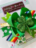 Shamrock Hairbow - Darling Little Bow Shop