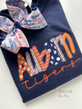 College Football team hairbow - Darling Little Bow Shop
