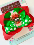 Reindeer Hairbow - Darling Little Bow Shop