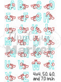 Crab shirt, tank top or bodysuit for girls in red and aqua - Darling Little Bow Shop