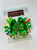 Shamrock Hairbow - Darling Little Bow Shop