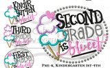 School is Sweet shirt, kindergarten, 1st grade, PreK, etc - Darling Little Bow Shop