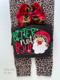 Leopard print Button Leggings - fleece lined and warm - Darling Little Bow Shop