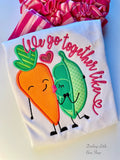 Peas & Carrots Valentine shirt or bodysuit for girls - Darling Little Bow Shop