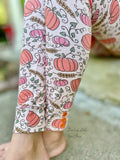 Pumpkin Vines Button Leggings - Darling Little Bow Shop