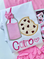 Cookies and Milk Shirt or Bodysuit for Girls