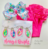 Neon Pink Ruffle Leggings - Neon Pink Icings - gorgeous knit ruffle leggings - size 6m to 10 - Darling Little Bow Shop