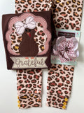Brown Turkey ruffle shirt for girls - Grateful - Darling Little Bow Shop