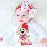 Valentine Puppy Outfit - Darling Little Bow Shop