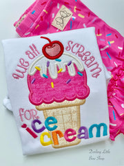 We all scream for Ice Cream Shirt or bodysuit for girls