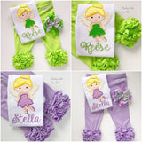 Lime Green Ruffle Icing Capris - Darling Little Bow Shop