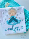 Elsa, Anna or Olaf bodysuit or shirt for girls - Darling Little Bow Shop