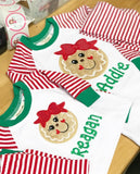 LIMITED Family Christmas Pajamas and Nightgowns - raglan striped style - infant to adult sizes - Darling Little Bow Shop