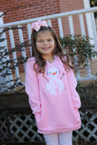 Pink Snowman Monogram Sweatshirt - Darling Little Bow Shop