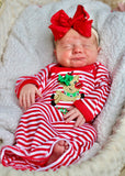 Family Christmas Pajamas - infant to adult sizes with flying reindeer - Darling Little Bow Shop