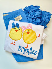 Easter Chick Shirt - All My Chickies Wear Big Bows