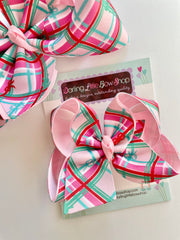 On The Go Plaid Hairbow - READY TO SHIP choose from 2 sizes