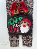 Santa’s Belt bow - 6 inch Hairbow - Darling Little Bow Shop