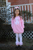 Pink Snowman Monogram Sweatshirt - Darling Little Bow Shop