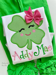 St. Patrick’s Day top for girls | Clover Cutie