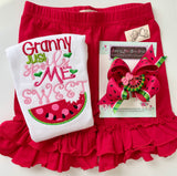 Granny Spoils Me Sweet Shirt or Bodysuit for girls -- customizable - Darling Little Bow Shop
