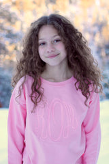 Pink Sweetheart Tonal monogram sweatshirt
