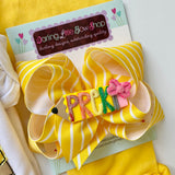 Pencil Name Hairbow LIMITED - Darling Little Bow Shop