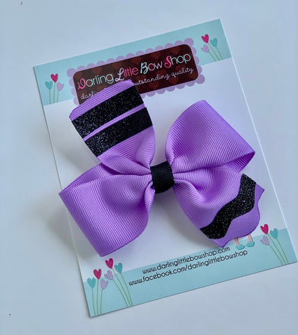 Crayon HairBows - order as a single bow or pigtail set - perfect for kindergarten or preschool - Darling Little Bow Shop