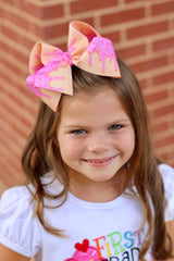 Ice Cream Cone bow - choose 4-5" or 6" bow