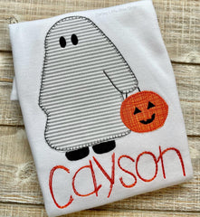 The Friendly Ghost shirt or bodysuit for boys