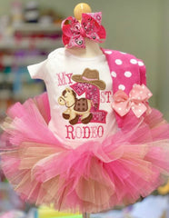 My First Rodeo 1st birthday tutu outfit