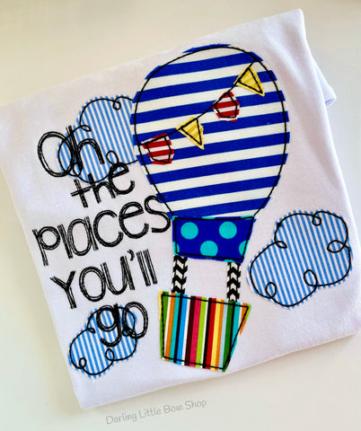 Boys Oh The Places You'll Go Shirt - Darling Little Bow Shop