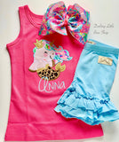 Mermaid Unicorn Girls Tank or Ruffle Shirt - Darling Little Bow Shop