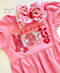 Very Merry pink Christmas Dress