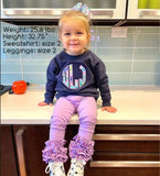 Light Purple Ruffle Leggings - Light Purple Icings Ruffle Leggings - Darling Little Bow Shop