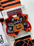 Halloween Kitty bow - Darling Little Bow Shop