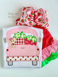 Strawberry Hairbow 6” - Darling Little Bow Shop