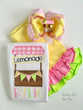 Lemonade Stand hairbow, choose single or double stacked - Darling Little Bow Shop